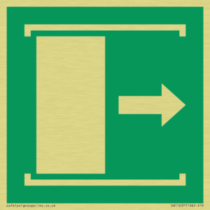 E033 safe condition door slides right to open